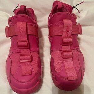 Fila Disruptor hot pink with backpack womens US size 10